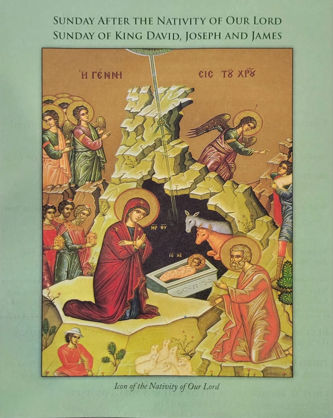 Bulletin for December 31, 2023 Sunday after the Nativity of Our Lord