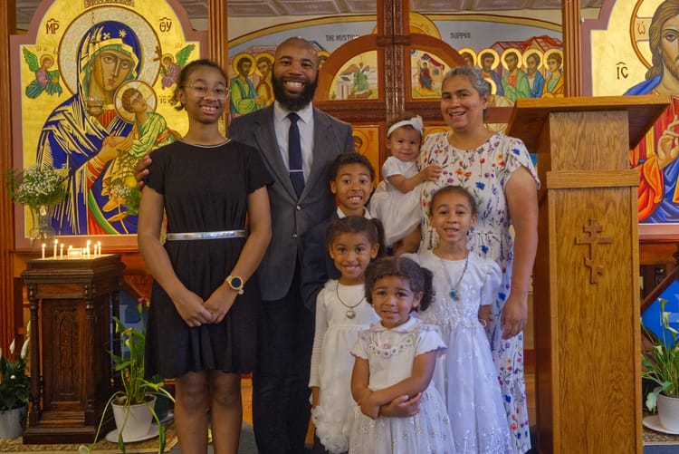 Chrismation and First Communion - Cason Family